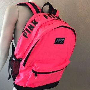 pink victoria secret school backpack